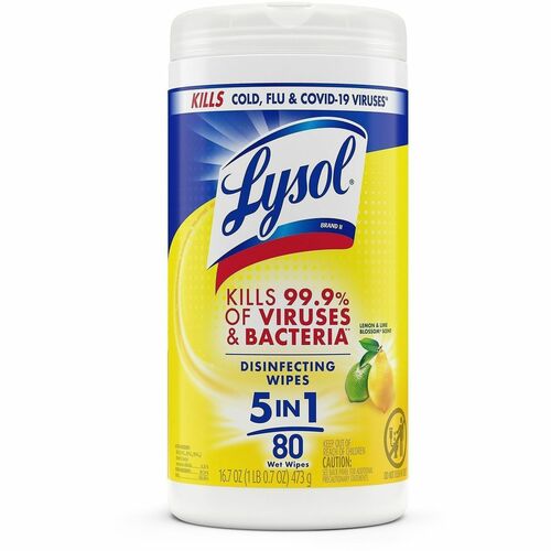 Wipes, Disinfectant, Lemon/Lime