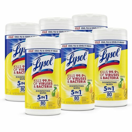 Wipes, Disinfect, Lemon/Lime 6/CT