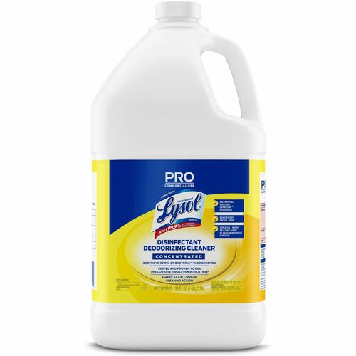 Cleaner, Concentrate, Lemon, 128 Ounce