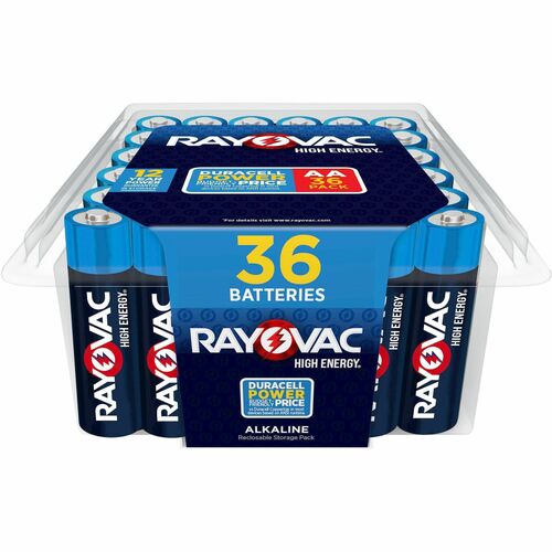 Battery, Alkaline, High Energy, AA 36/PK
