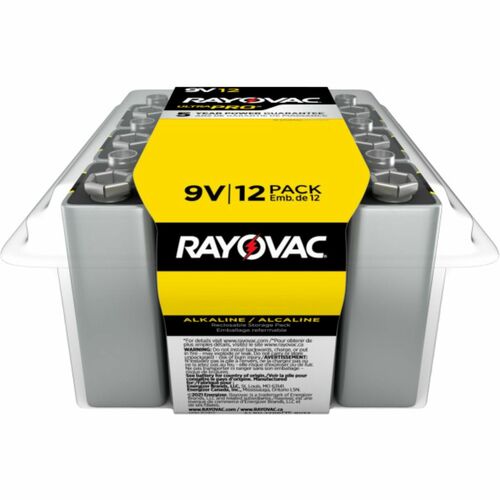 Batteries, Ultra Pro, 9 Volt, Alkaline, SR/BK/YW, 12 Pack 12/CT