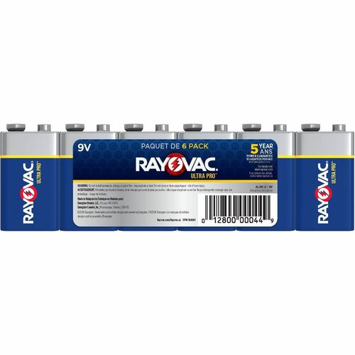 Battery, Alkaline, Ultra Pro, 9V 6/PK