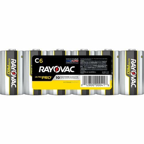 Battery, Alkaline, C 6/PK