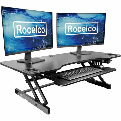 Riser, Desk, Standing, 45" Wide, Black