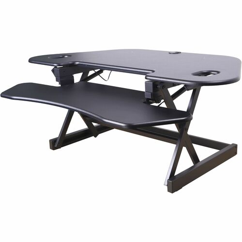 Deskriser, Corner, 46", AC/USB, Black