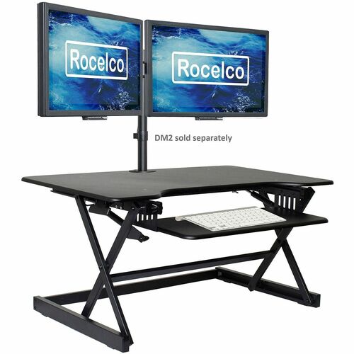 Riser, Desk, Standing, 40" Wide, Black