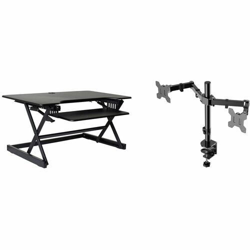 Riser, Desk, Arm Bundle, 40" Wide, Black