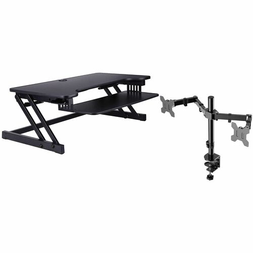 Riser, Desk, Arm Bundle, 37" Wide, Black