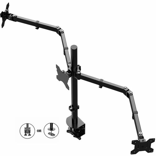Monitor Arm, Triple, Black