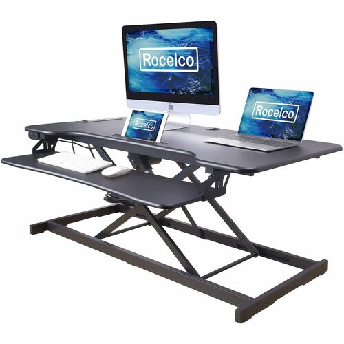Riser, Desk, Electric, 46" Wide, Black