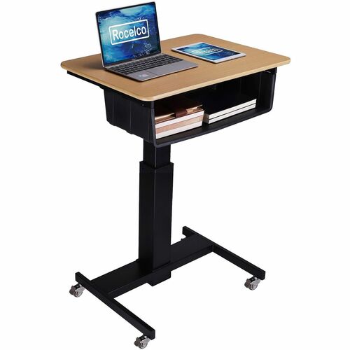 Riser, Desk, Schlwbox, 28" Wide, Brown