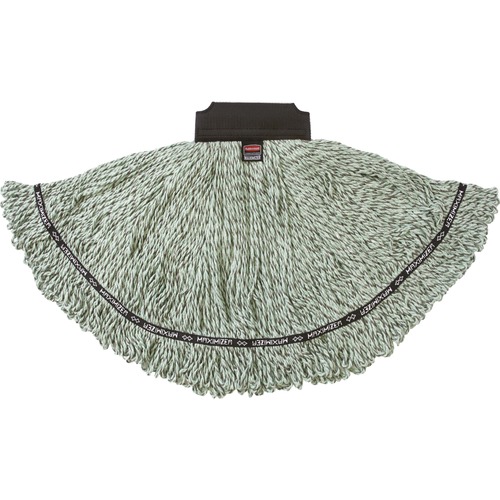 Mop, Blend, Microfiber, Maximizer, Medium, Green 6/CT