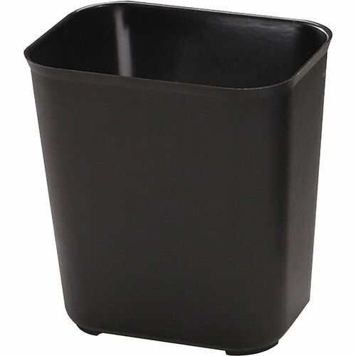 Wastebasket, Fire-Resist, Black 6/CT