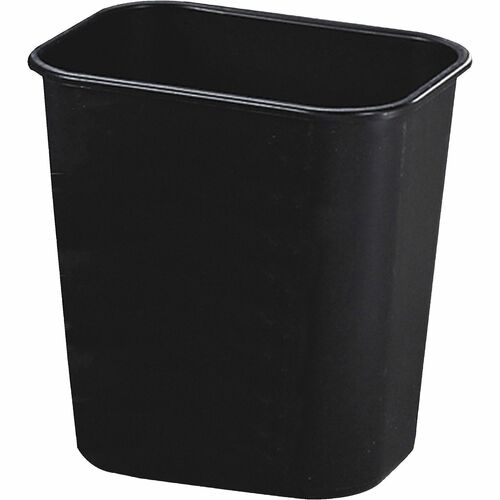 Wastebasket, Rectangular, Small, Black