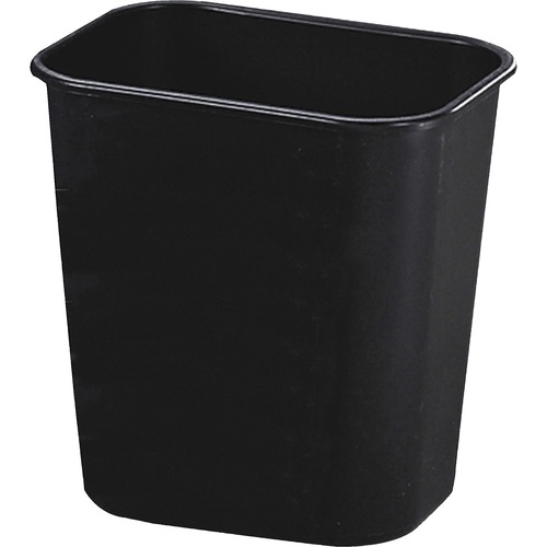 Wastebasket, Rectangular, Small, Black 12/CT