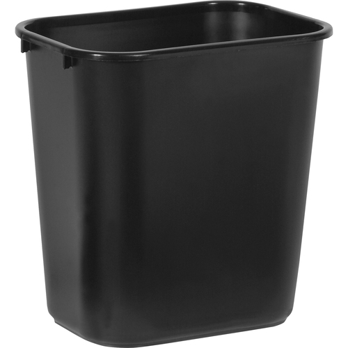 Wastebasket, Deskside, Black 12/CT