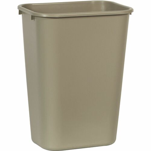 Wastebasket, Rectangular, Large, Beige