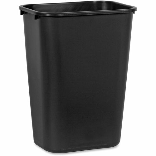 Wastebasket, Rectangular, Large, Black