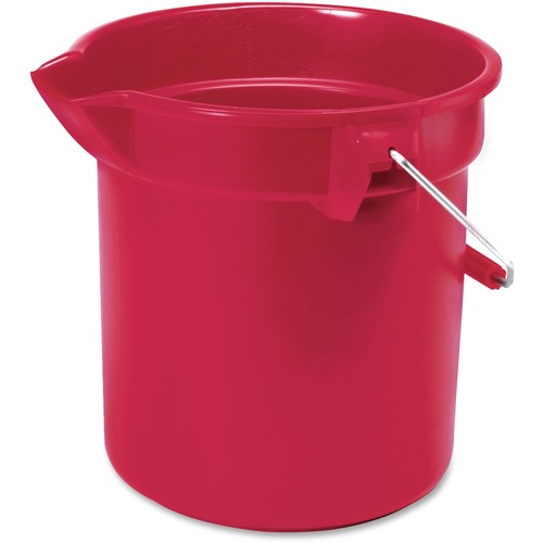 Bucket, 10 Quart, Red 12/CT