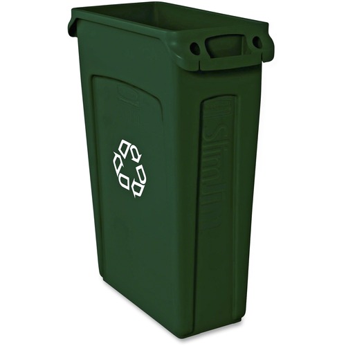 Receptacle, Slim Jim, Green 4/CT