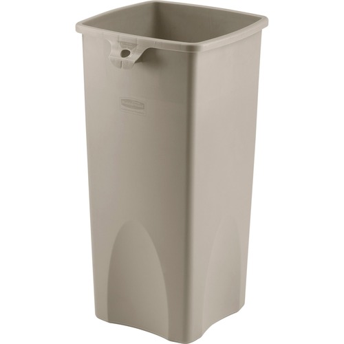 Wastebasket, Square, 23 Gallon 3/CT
