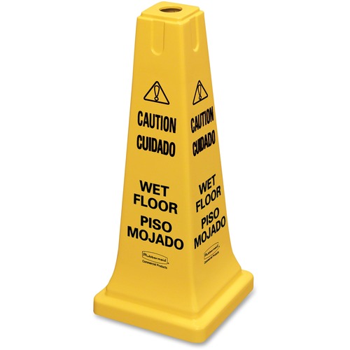 Cone, Safety, Multilingual, 25.75, Yellow