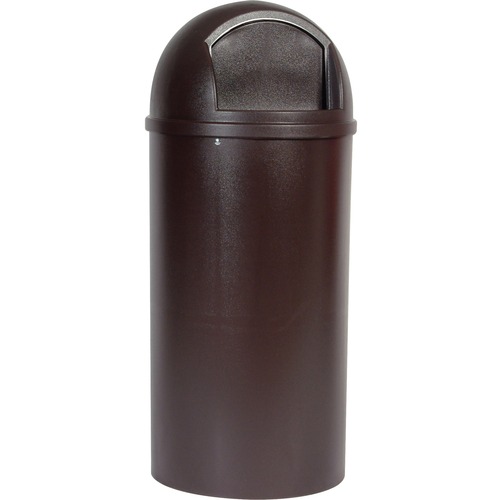 Container, Trash, Marshall, 25 Gallon, Brown