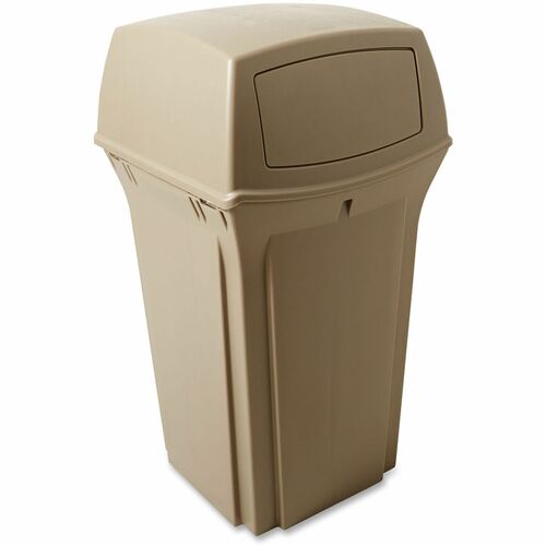 Trashcan, 2 Door, 35 Gallon, Beige