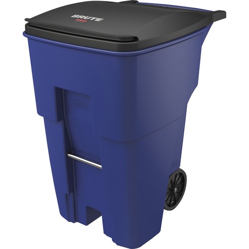 Receptacle, Rollout, 95 Gallon, Blue