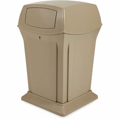 Trashcan, 2 Door, 45 Gallon, Beige