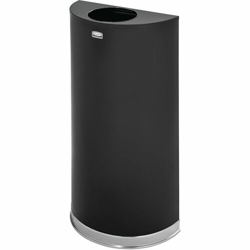 Receptacle, Half Round, 12 Gauge, Black/Commercial