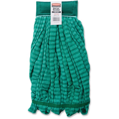 Mop, Wet, Microfiber, 20 Ounce, 5", Green 6/CT