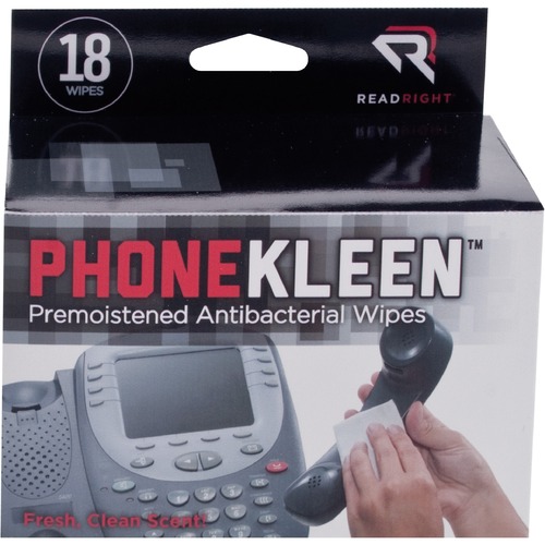 ReadRight PhoneKleen Wipes 18/BX