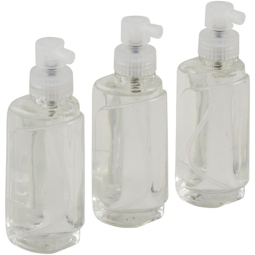 Spray Cleaner Refill, 1-3/5"W x 2-3/4"L x 9/10"H, Clear 3/BX