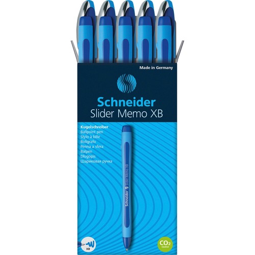 Pen, Slider Memo XB, 1.4 Millimeter, Blue 10/PK