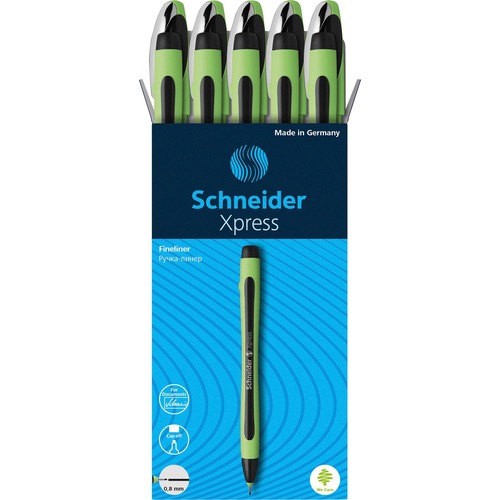 Pen, Fineliner, 0.8 mm, Black 10/PK