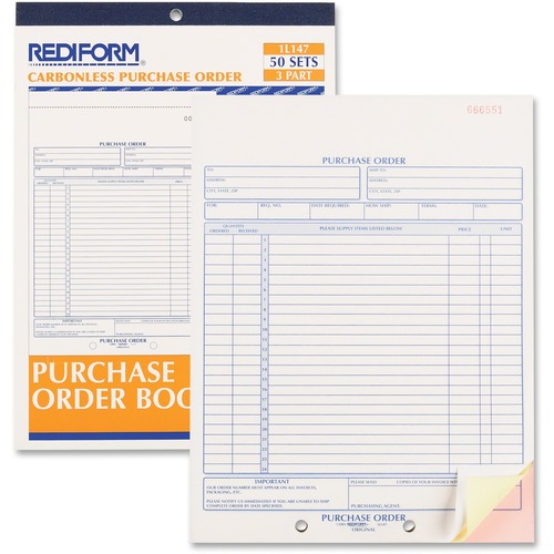 Purchase Order Book 8.5x11 3 Pt