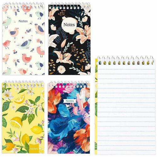 Memo, 60 Sheets, 3x5, Assorted 4/PK