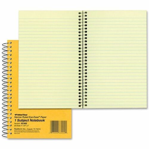 Notebook, Narrow, 7.75X5, 80 Sheets