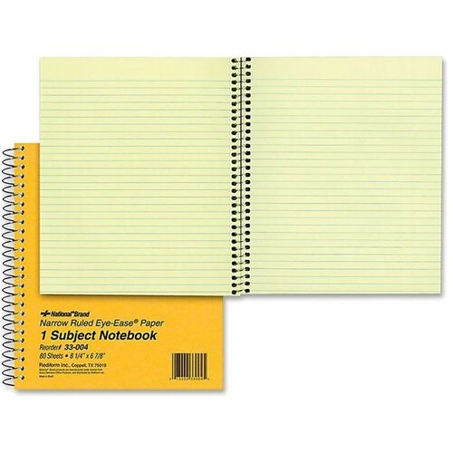 Notebook, Narrow, 8.25x7, 80 Sheets