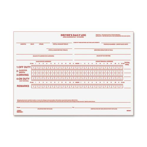 Log, Daily, Driver's, 31-Ct