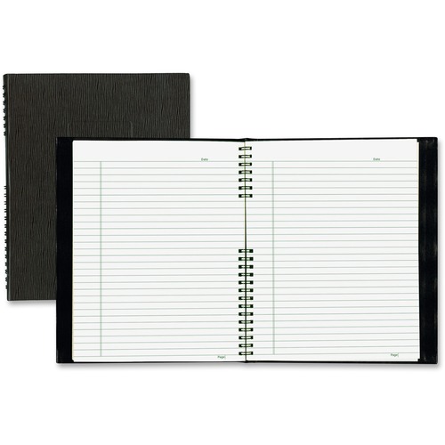 Notebook, 11x8.5, Eco, Black