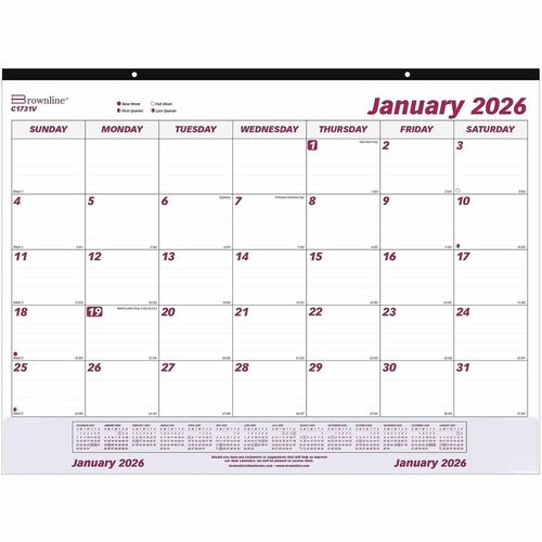 Deskpad, Monthly, Vinyl Strip