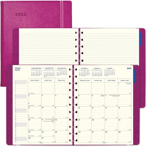 Monthly Planner 17 Months 10x8 Black