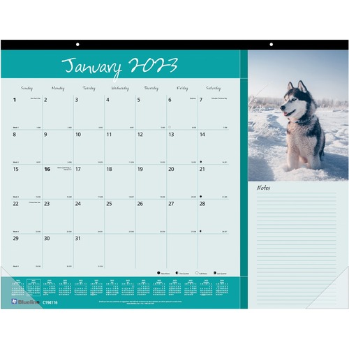 Monthly Deskpad 22x17 Dog BFF