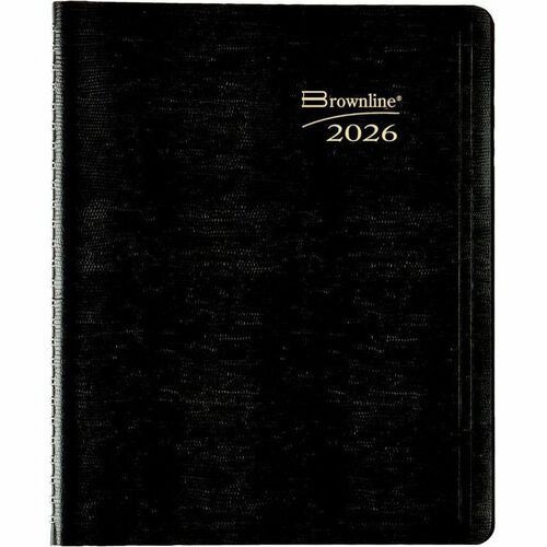 Monthly Planner 14 Months 8x7 Black
