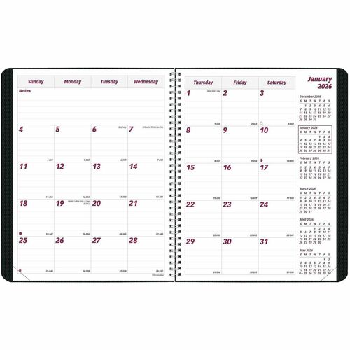 Planner, Duraflex Monthly, Black