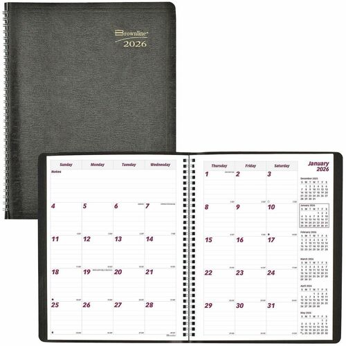 Planner, Monthly, Black