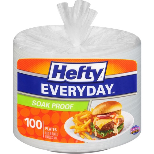 Plate, 9" Foam, Hefty 100/PK