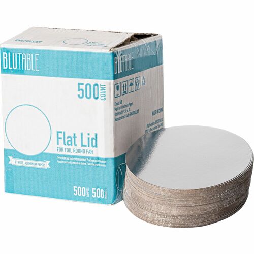 Lids, F/Foil Pans, Paper Top, Insulated Bottom, 7" 500/CT